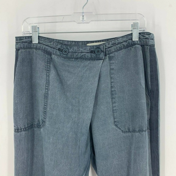 Anthropologie Hei Hei Bradey Chambray Trousers 27 - Picture 4 of 12